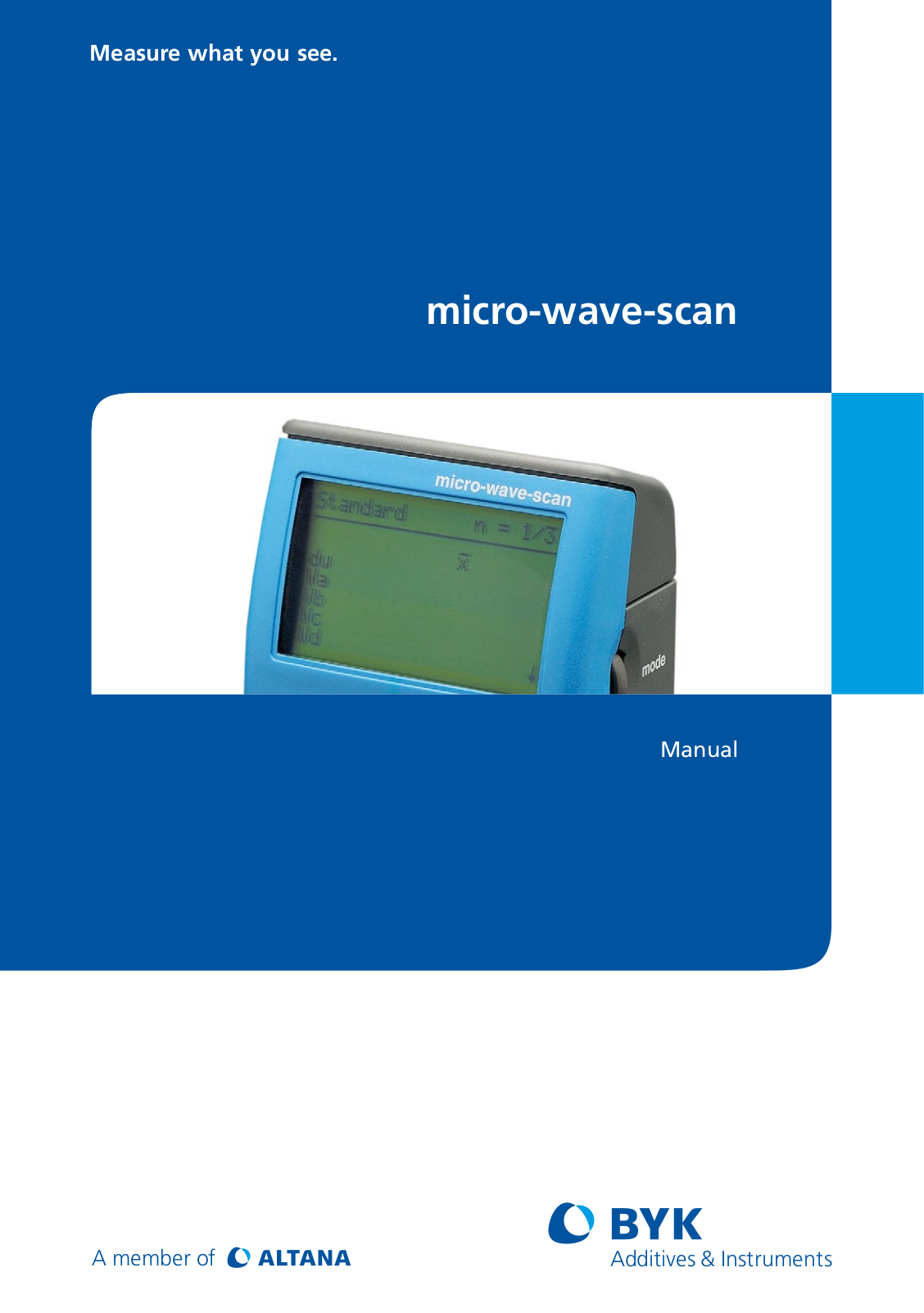 ALTANA Micro-Wave-Scan User Manual