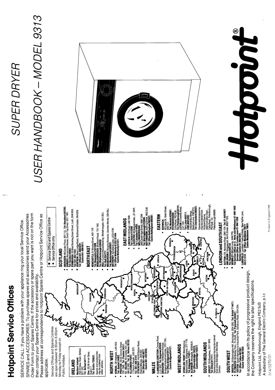 Hotpoint-Ariston HB9313 User Manual