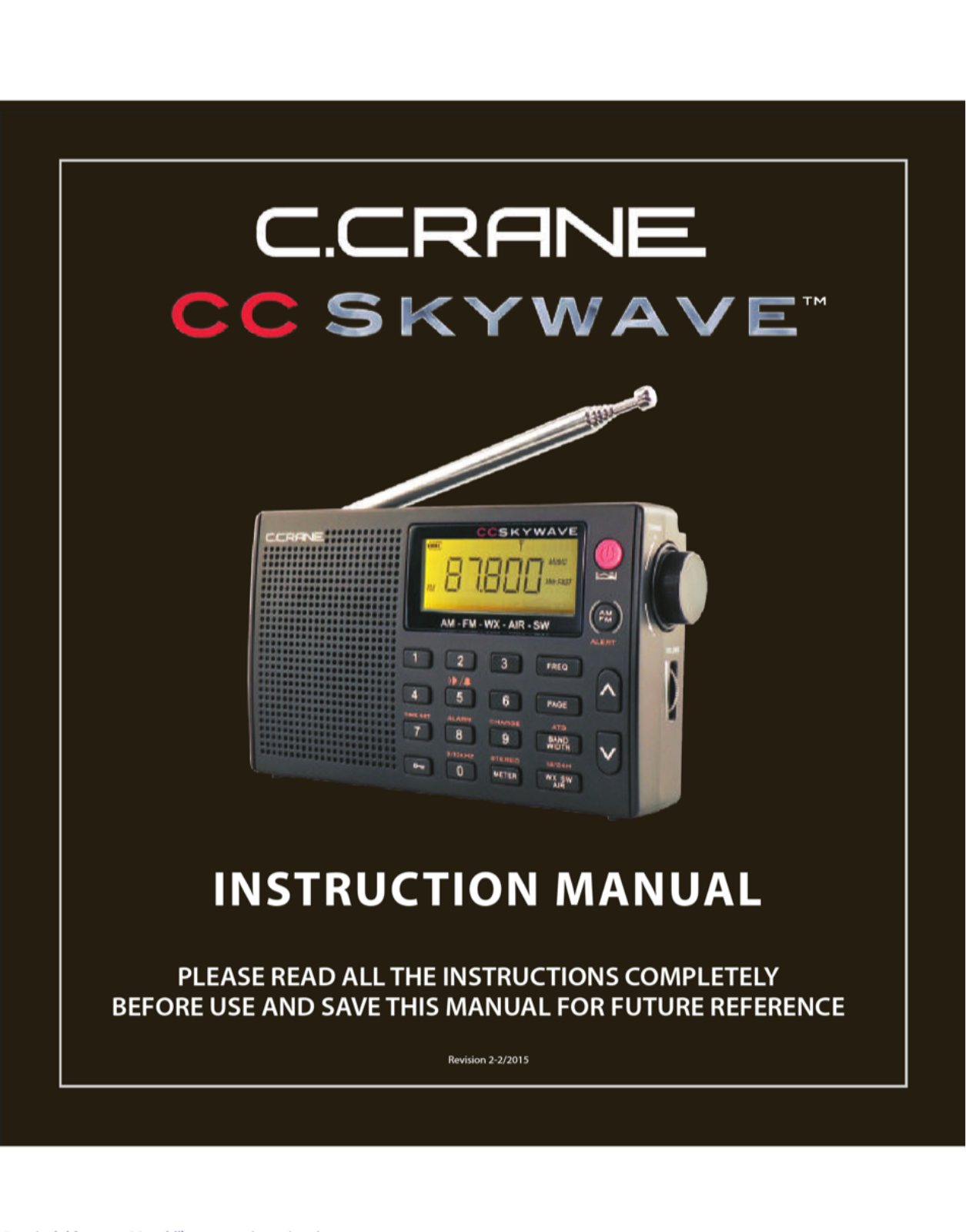 C. Crane SKYWAVE Instruction Manual