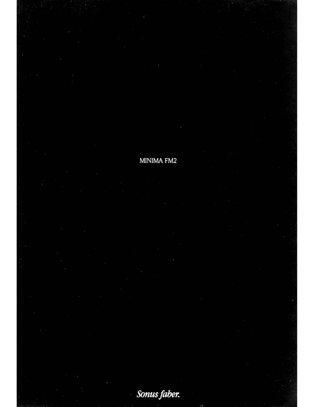 Sonus Faber MINIMA FM2 User guide - ManualMachine.com