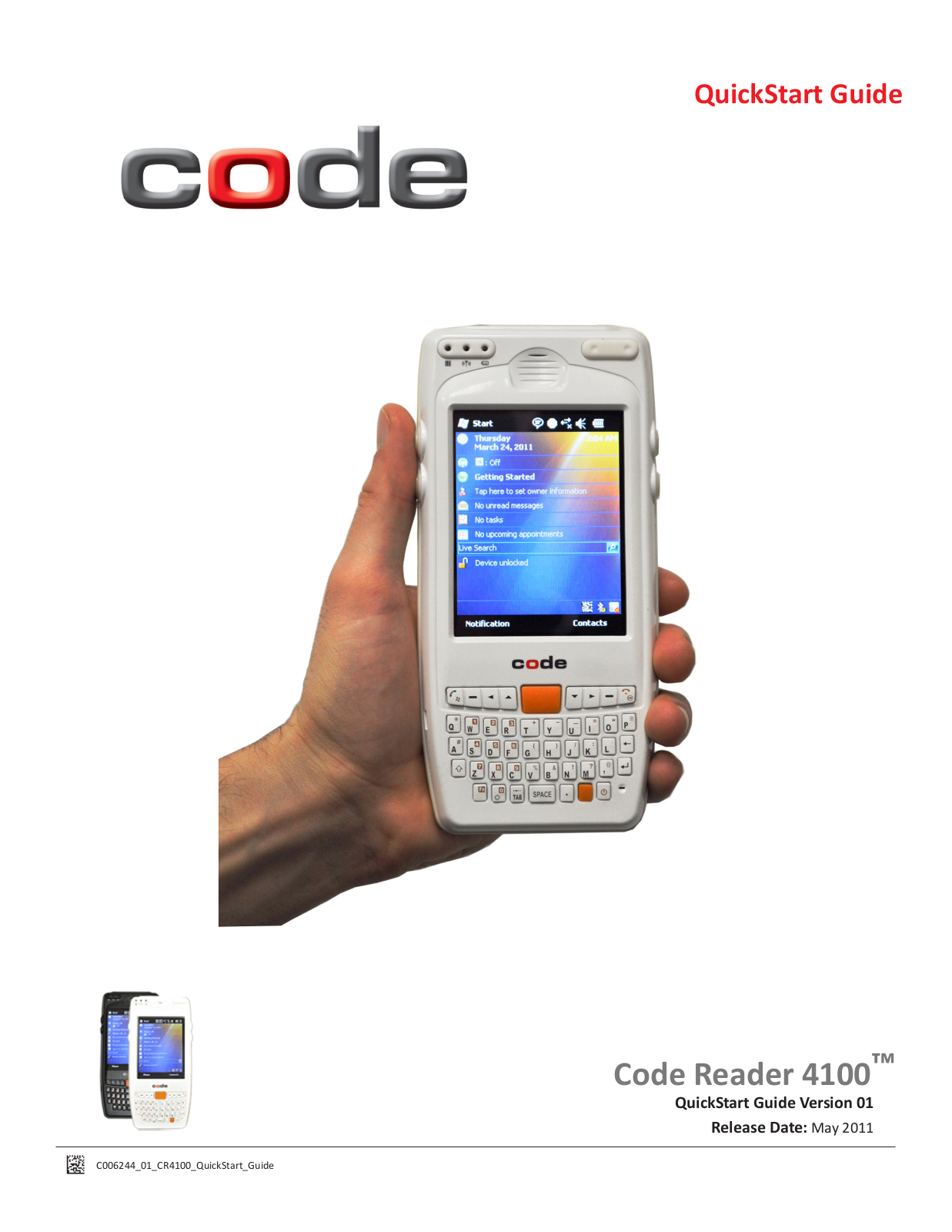 Code CR4100 Quick Start