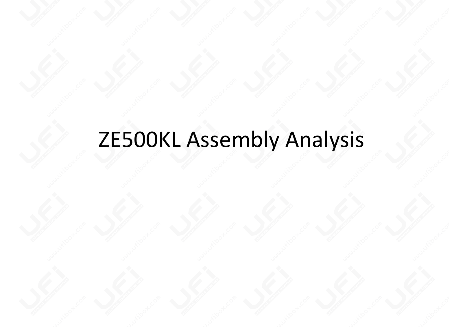 Asus ZE550KL, ZE500KG assembly