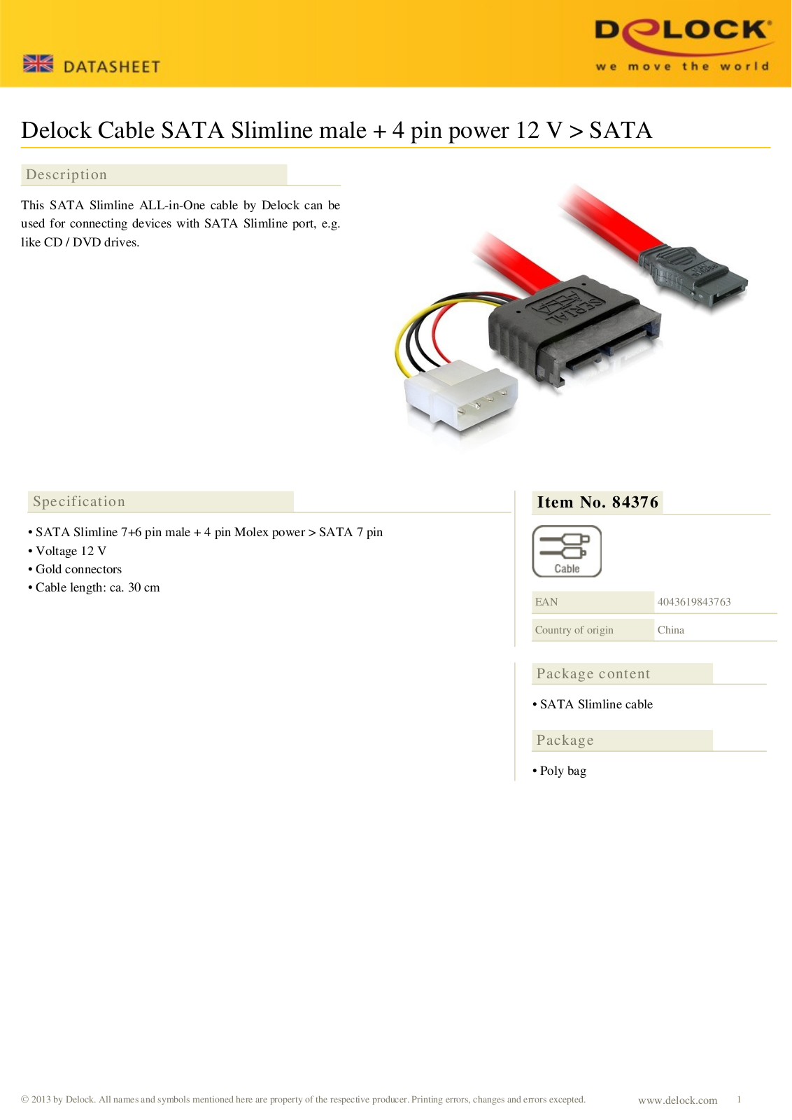 DeLOCK 84376 User Manual