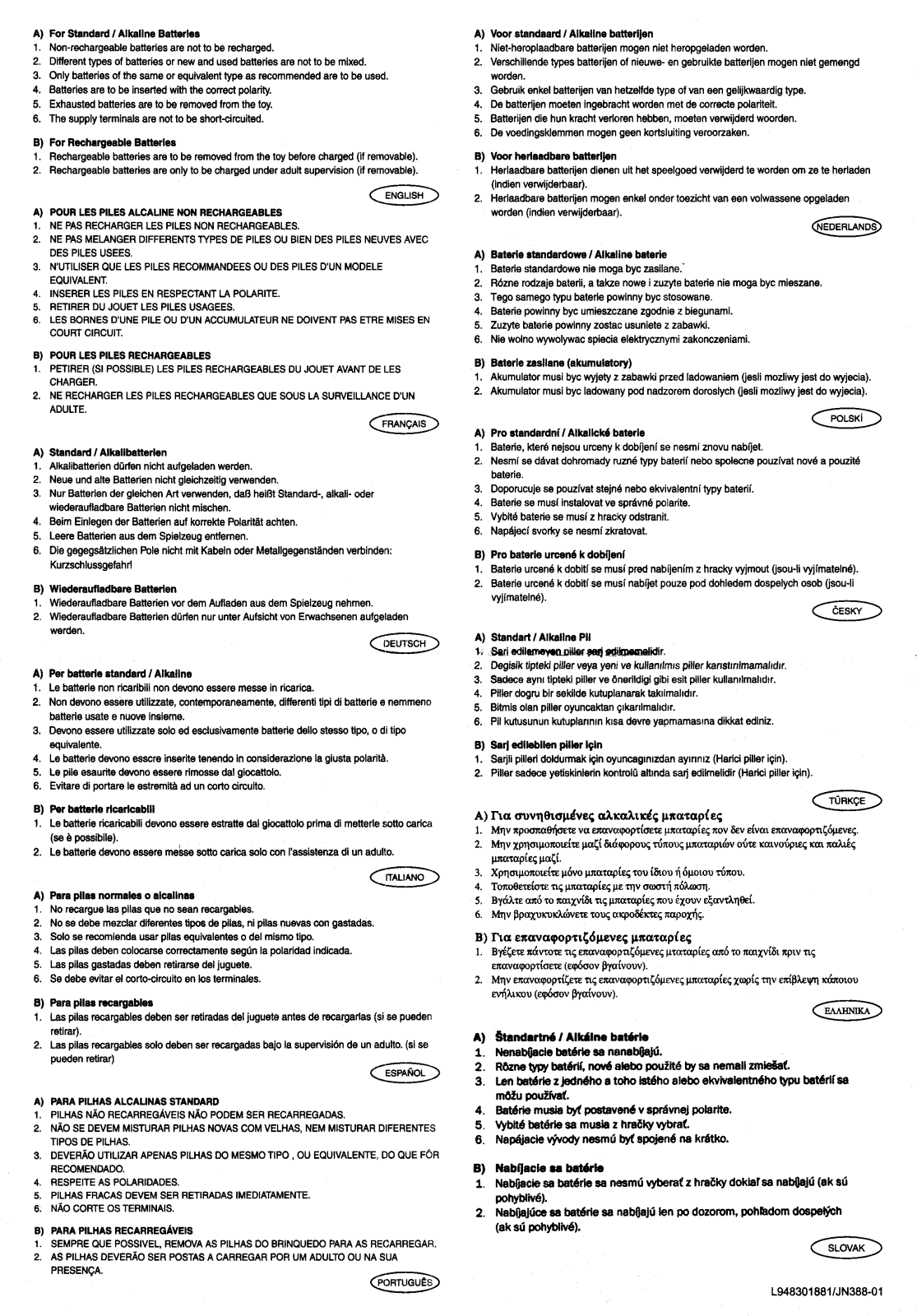 New Bright Co 1085HH, 10855HH User Manual