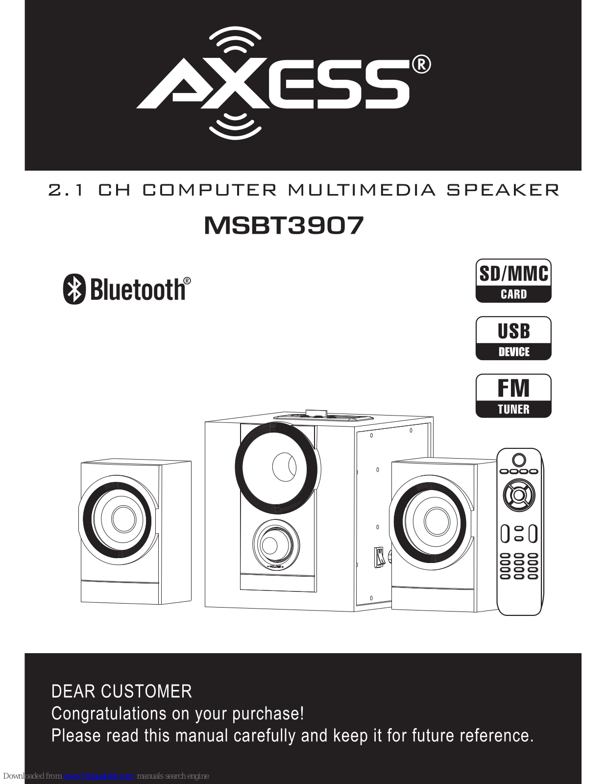 Axess MSBT3907 User Manual