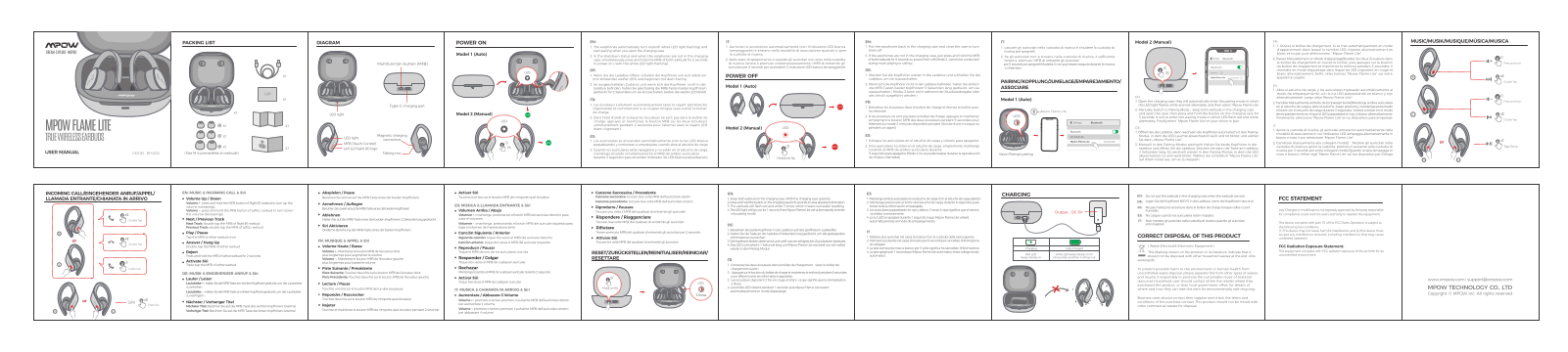 Mpow BH4521 operation manual