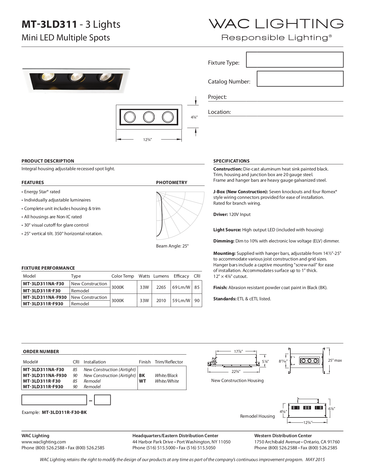 WAC Lighting WAC6636 Specifications - ManualMachine.com