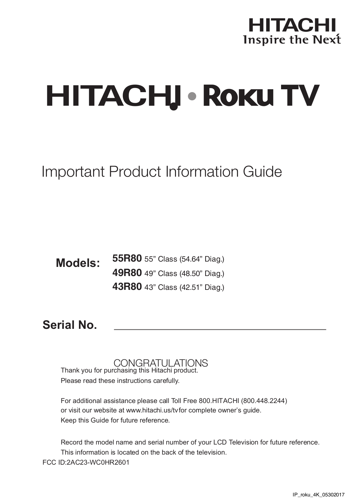 TTE Technology 55R81 User Manual