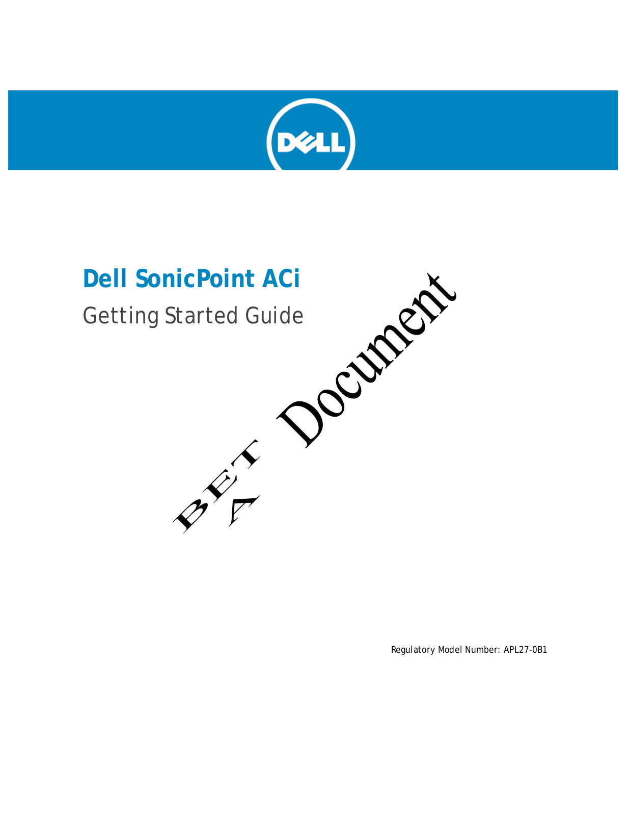 Dell APL270B1 User Manual