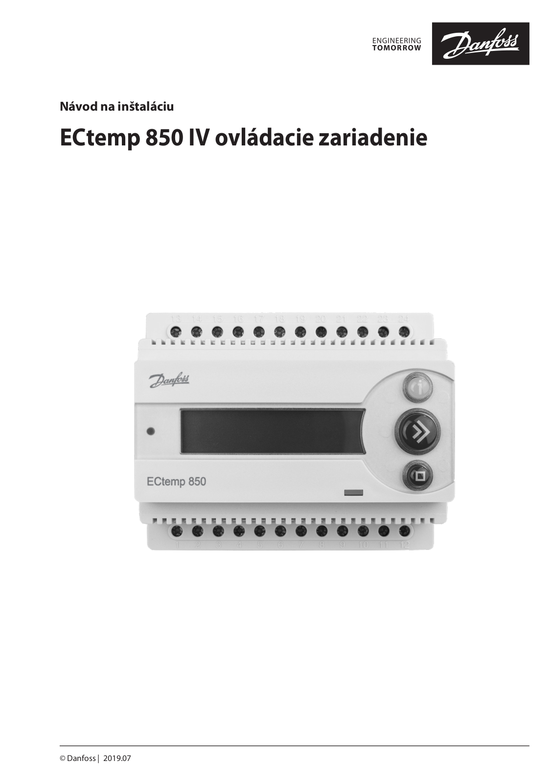 Danfoss ECtemp 850 IV Installation guide