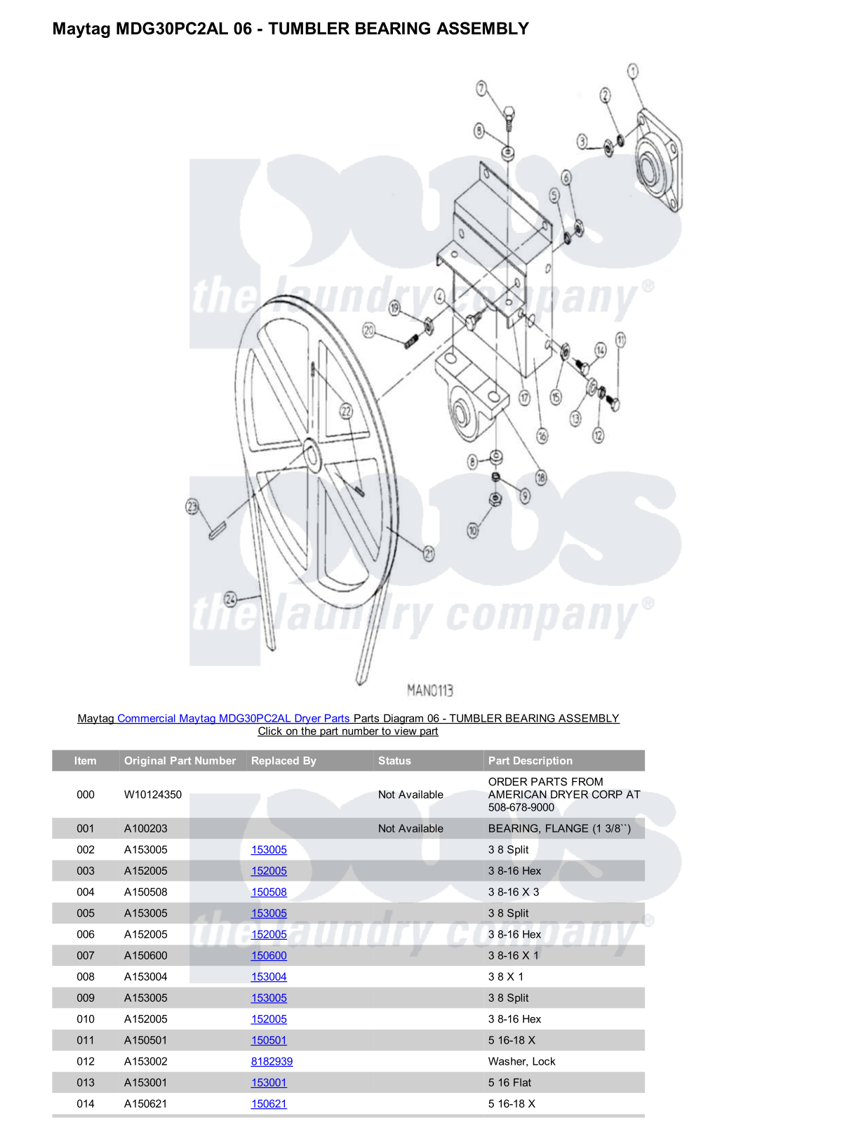 Maytag MDG30PC2AL Parts Diagram