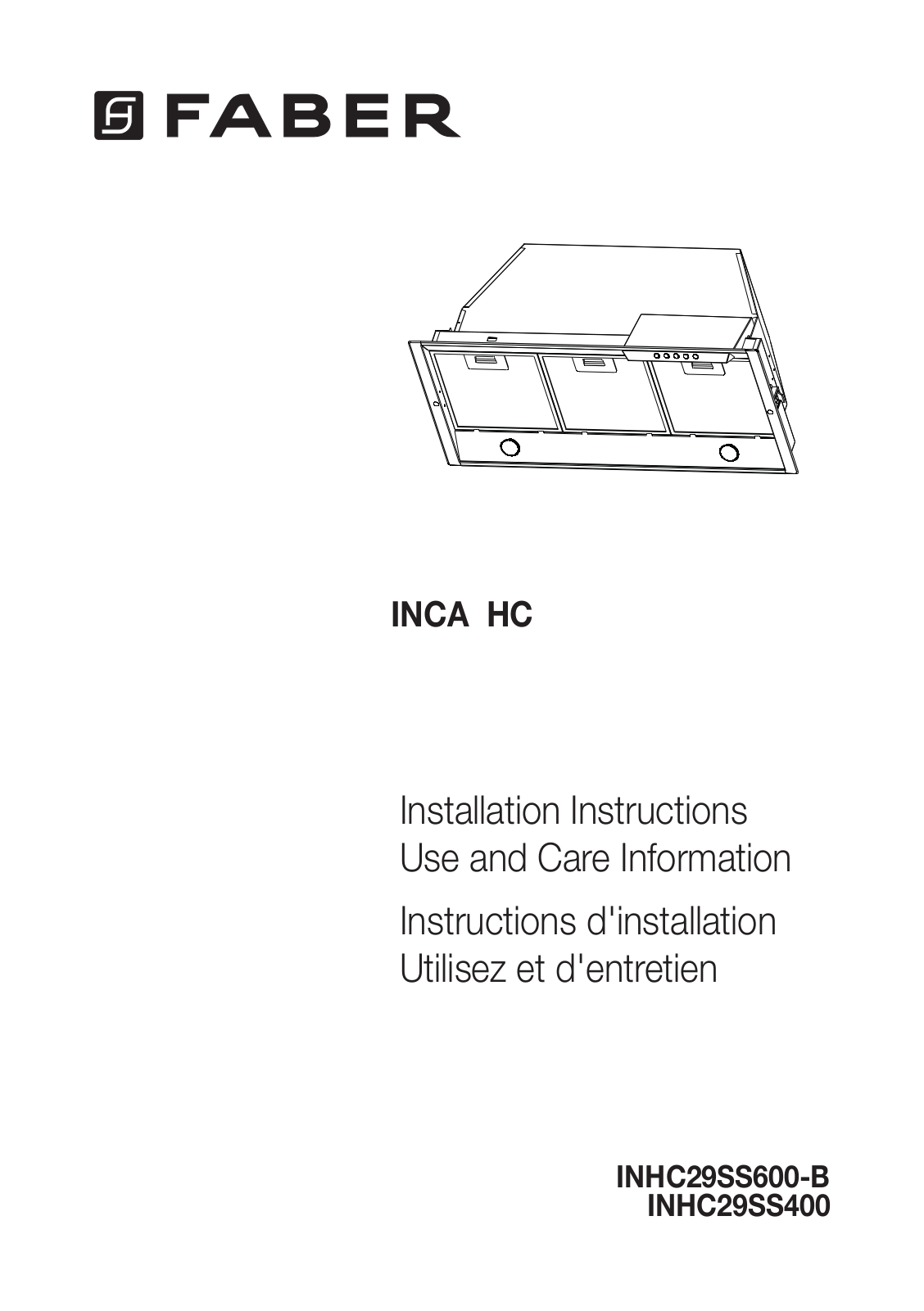 Faber INHC29SS600B Installation Manual