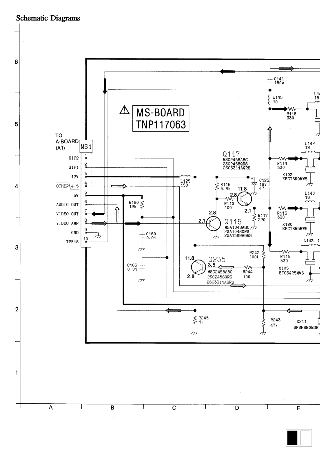 Panasonic TC-2150R, TC-2155R Schematic