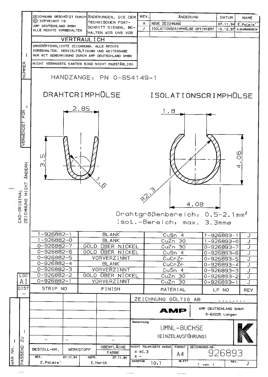 Datasheet 926893-1 Specification - ManualMachine.com