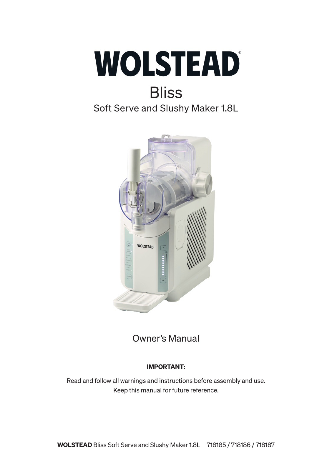 Wolstead 718185, 718186, 718187 User manual - ManualMachine.com