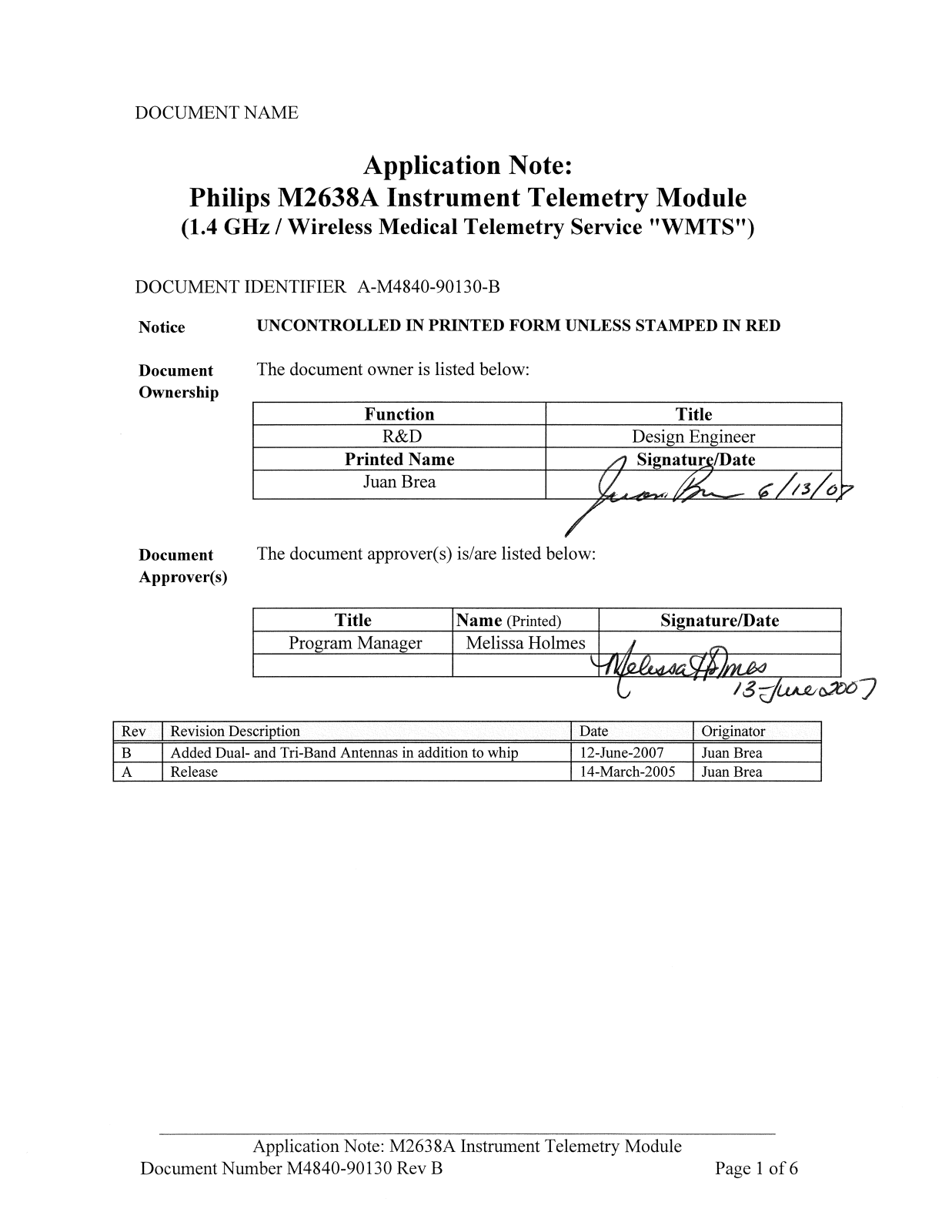 Philips Medical Systems North America WMTS-MODULE Users Manual