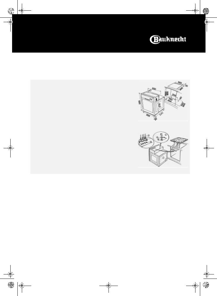 bauknecht ESN 4483/C WS Installation manual