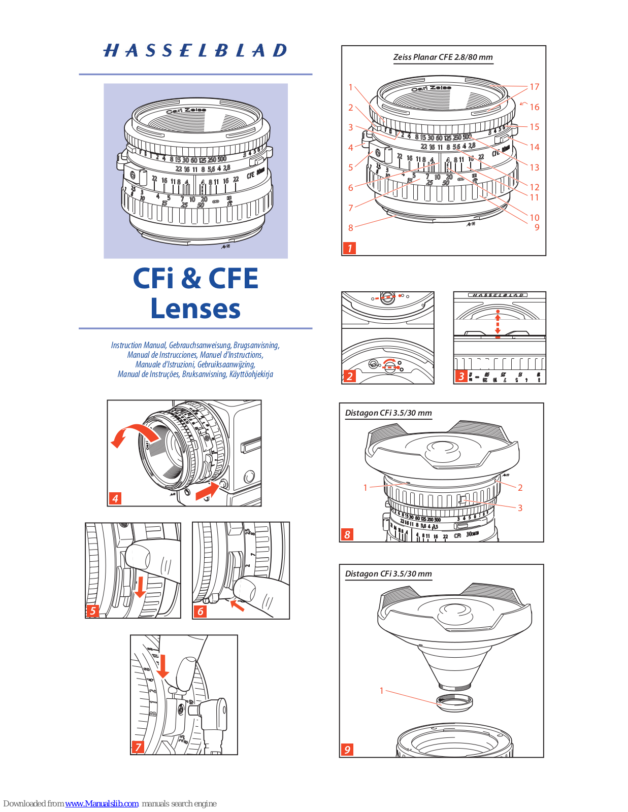 Hasselblad CFE 80 Instruction Manual - ManualMachine.com