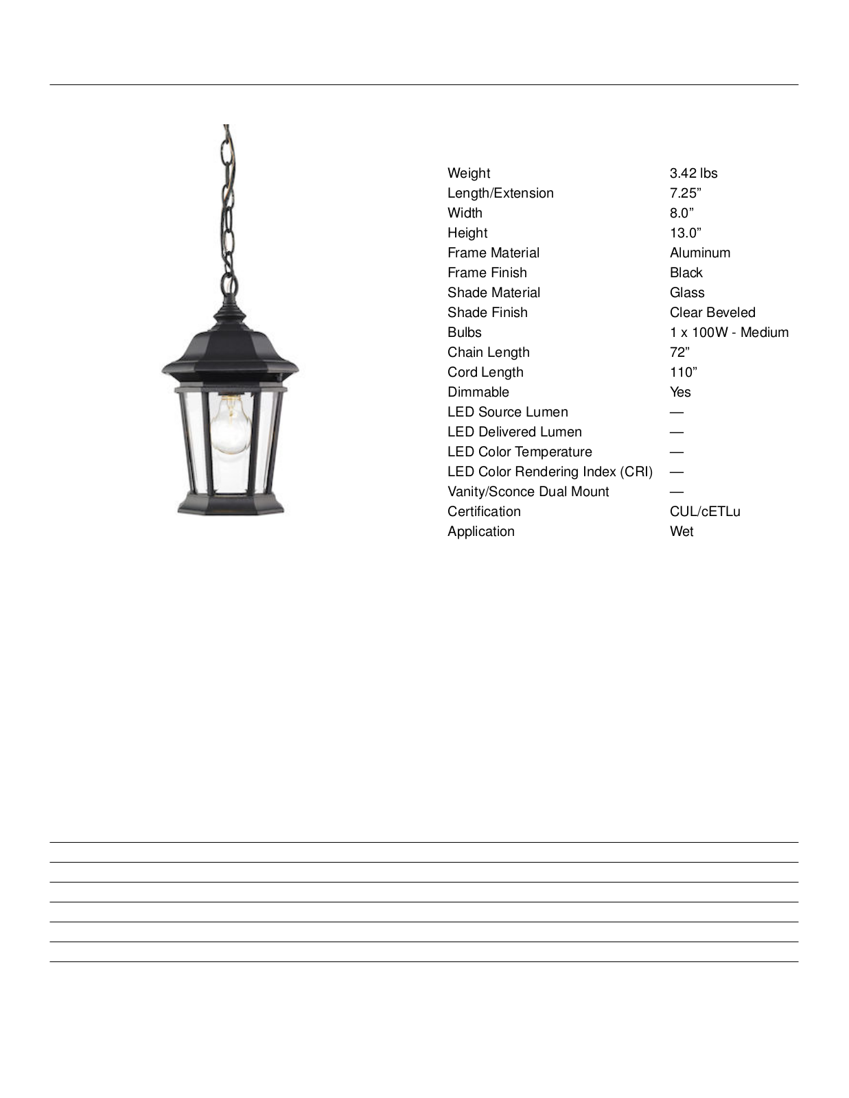 Fleur De Lis Living FDLV1207 Specifications - ManualMachine.com