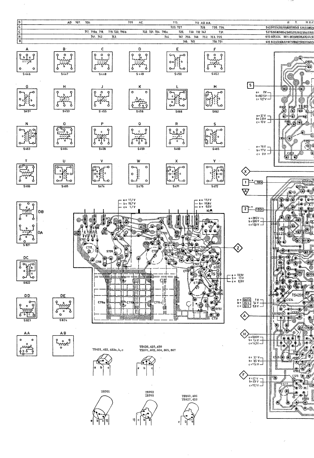 Philips 22-RH-691 Schematic