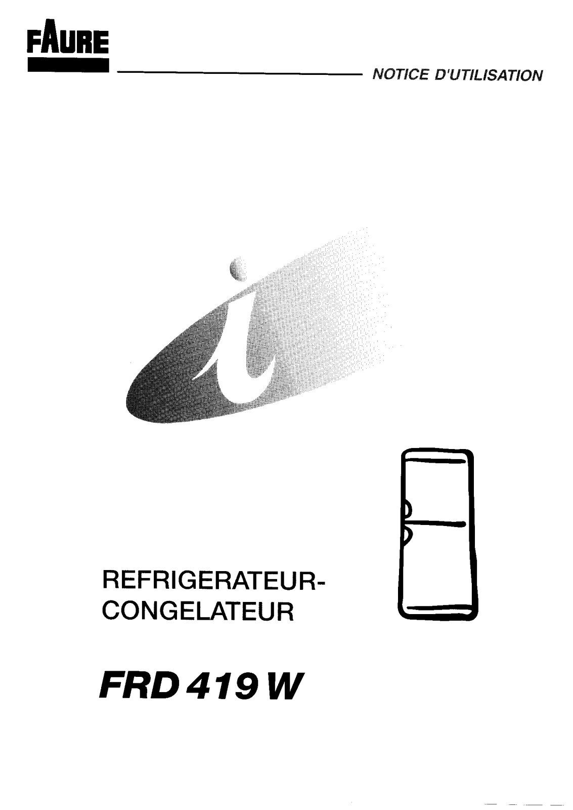 Faure FRD419W User Manual