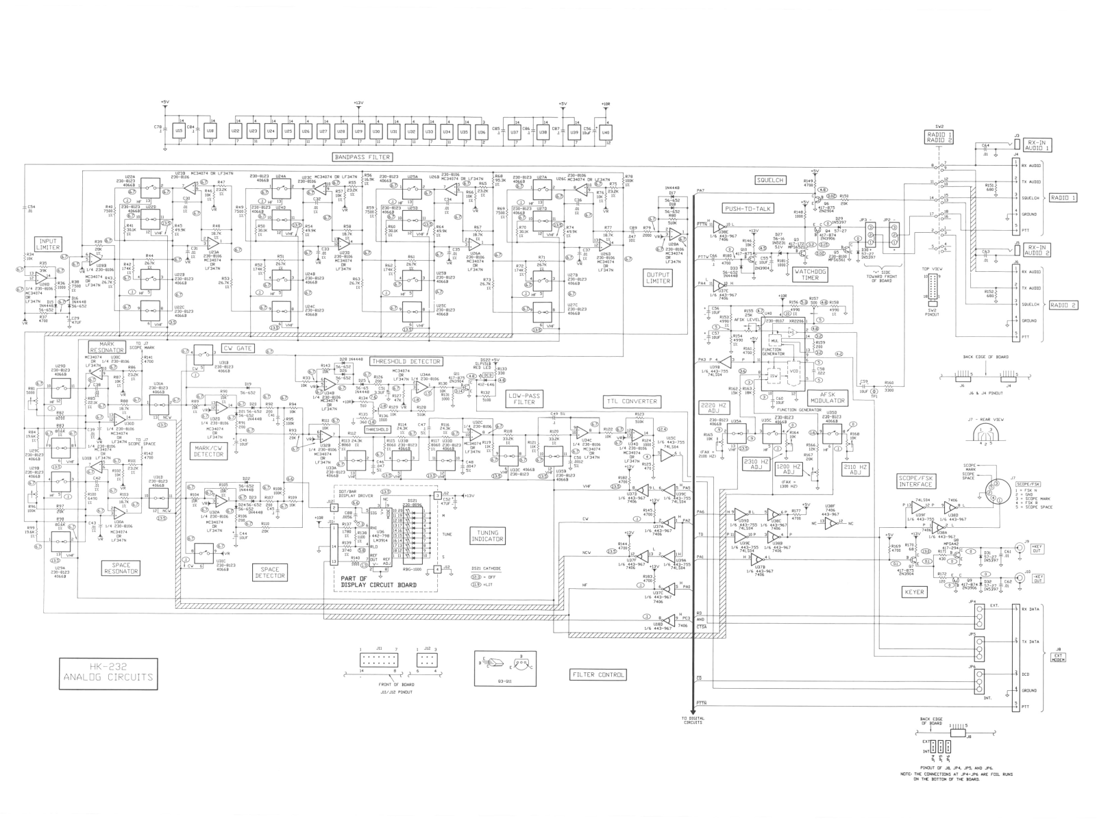 Heath Company HK-232 Schematic