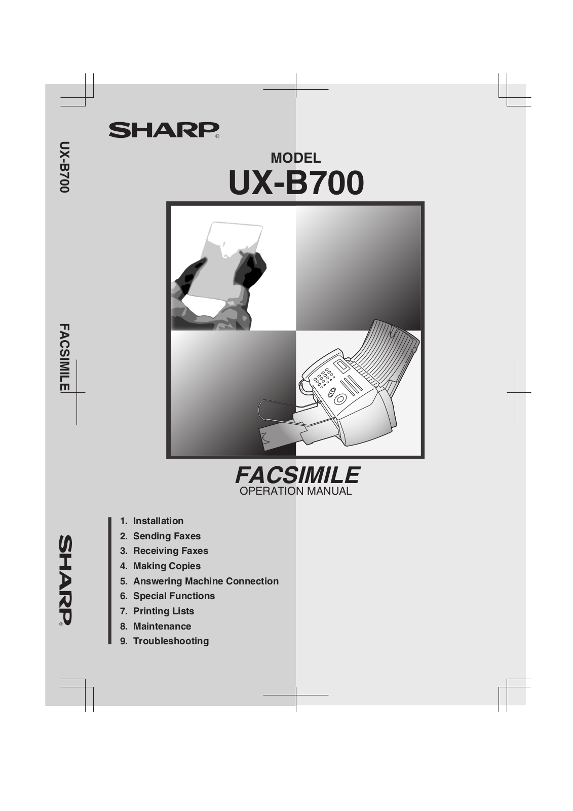 Sharp UX-B700 User Manual