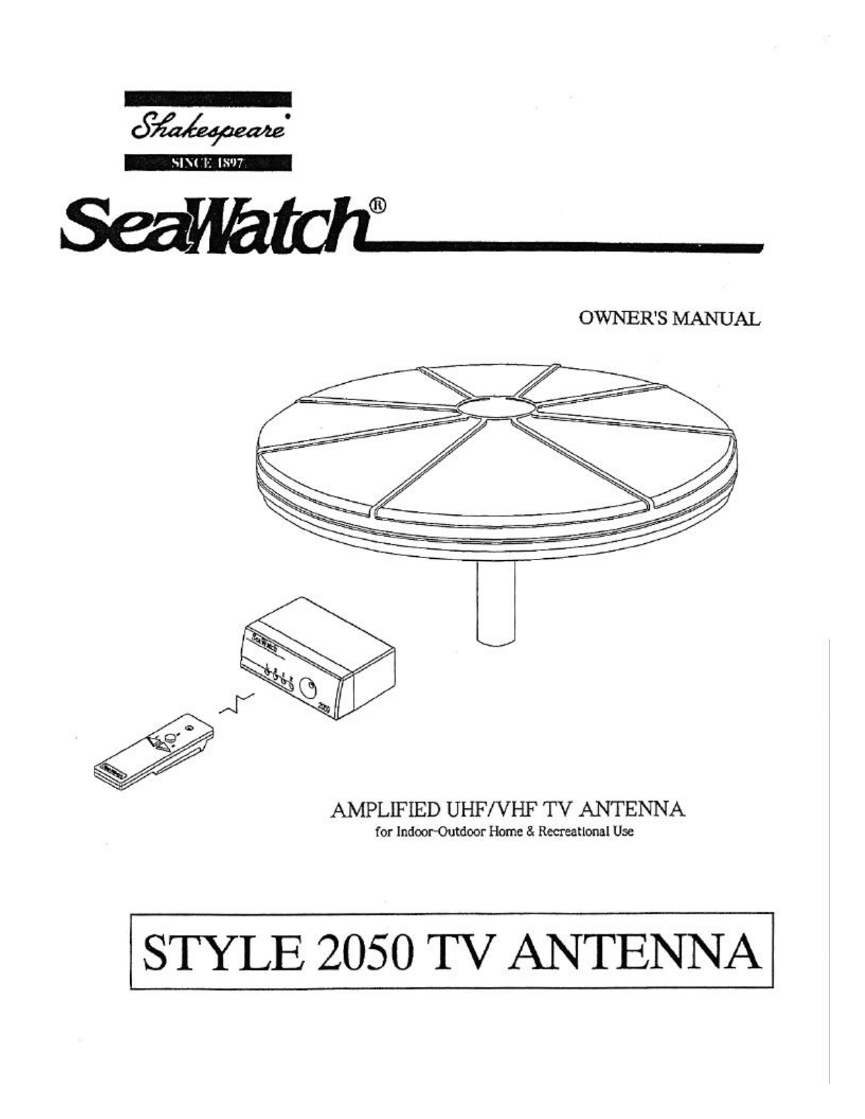 Shakespeare marine 2050 User Manual