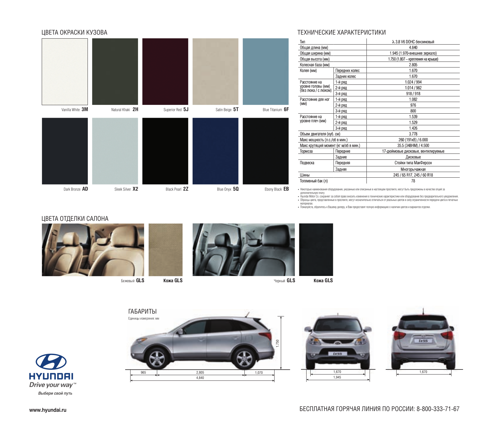 Hyundai IX55 BROCHURE