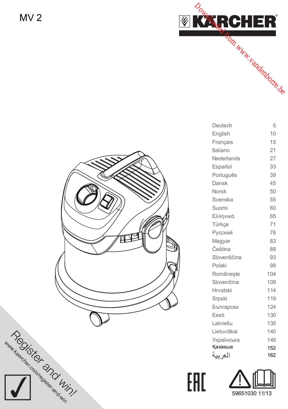 KARCHER MW 2 User Manual