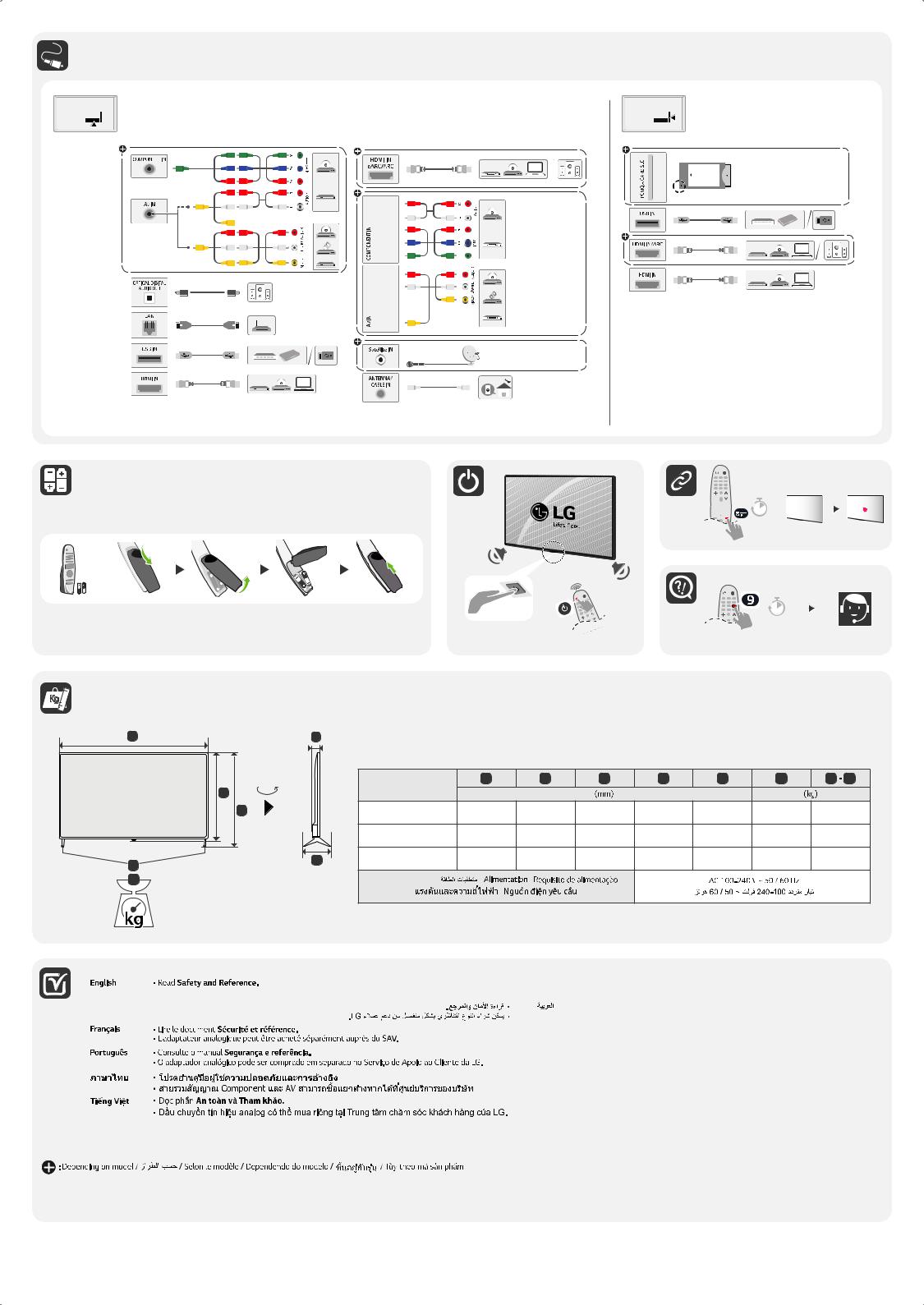 LG 86UN8080PVA Quick Setup Guide