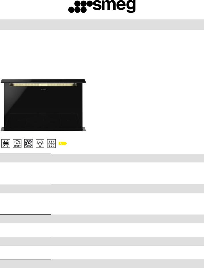 Smeg KSDD90VN-2 Technical sheet