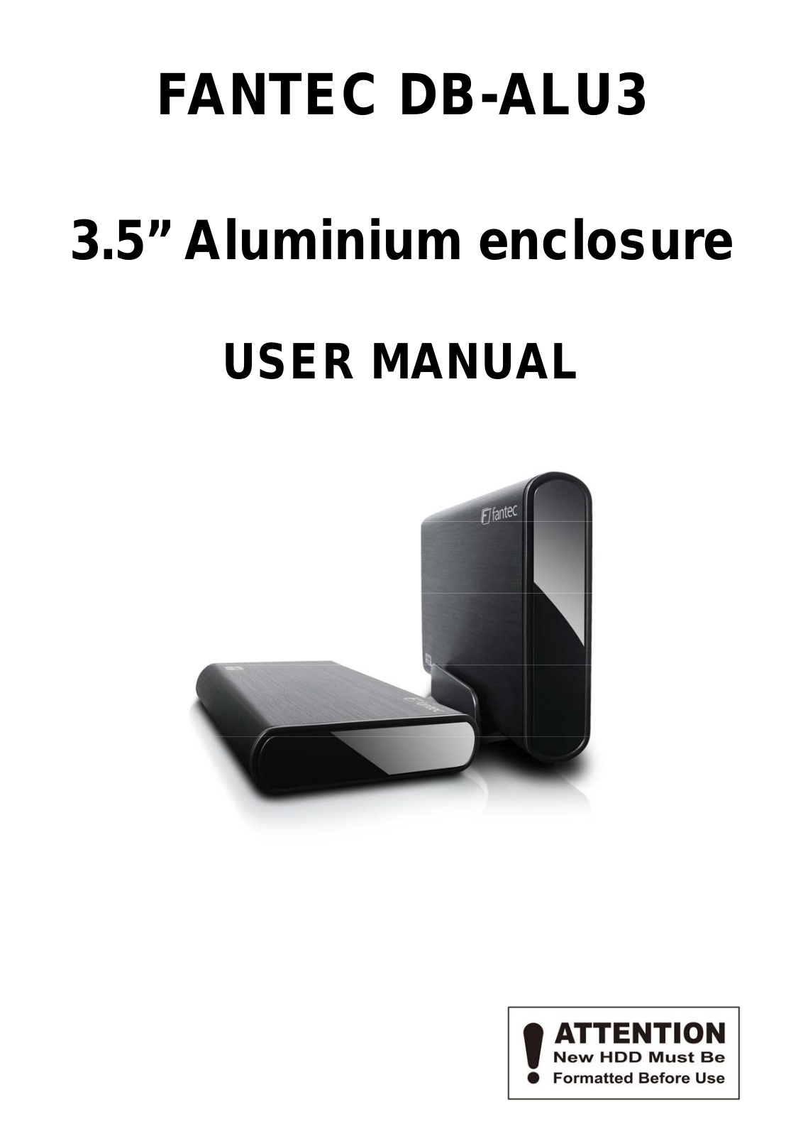 Fantec DB-ALU3 User Manual