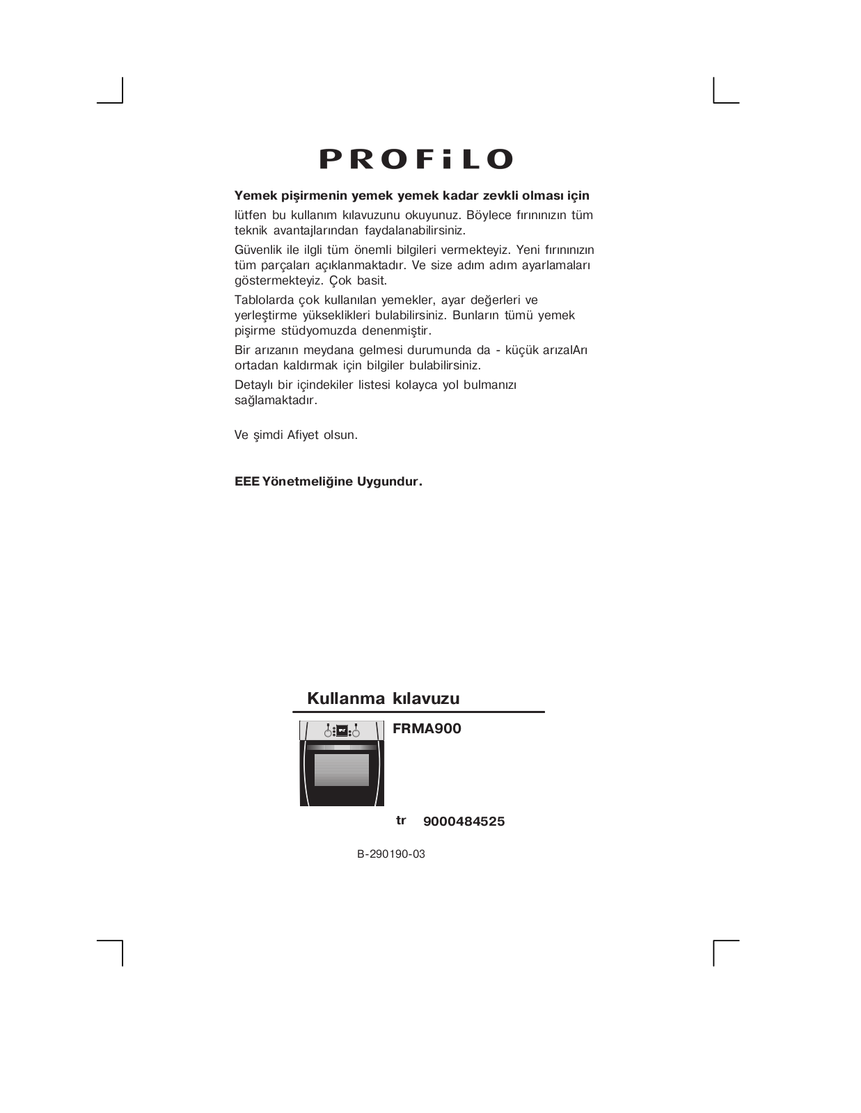 Profilo FRMA900 User Manual - ManualMachine.com