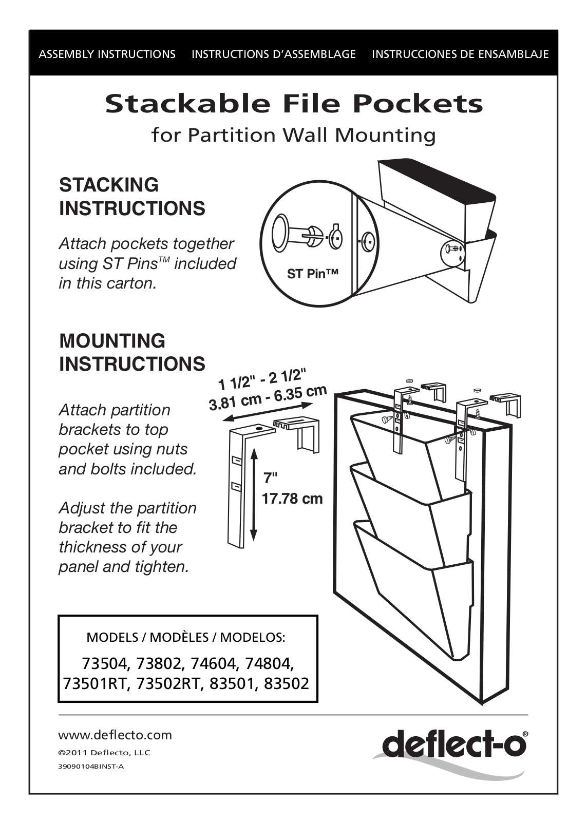 Deflecto 73501RT User Manual