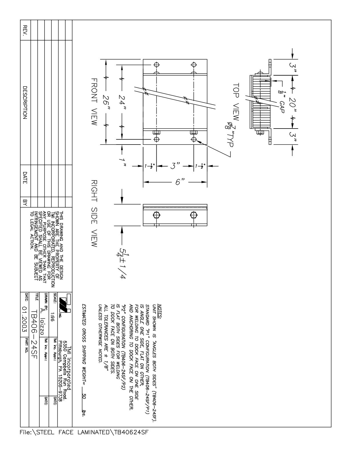 Tmi TB40624SF User Manual