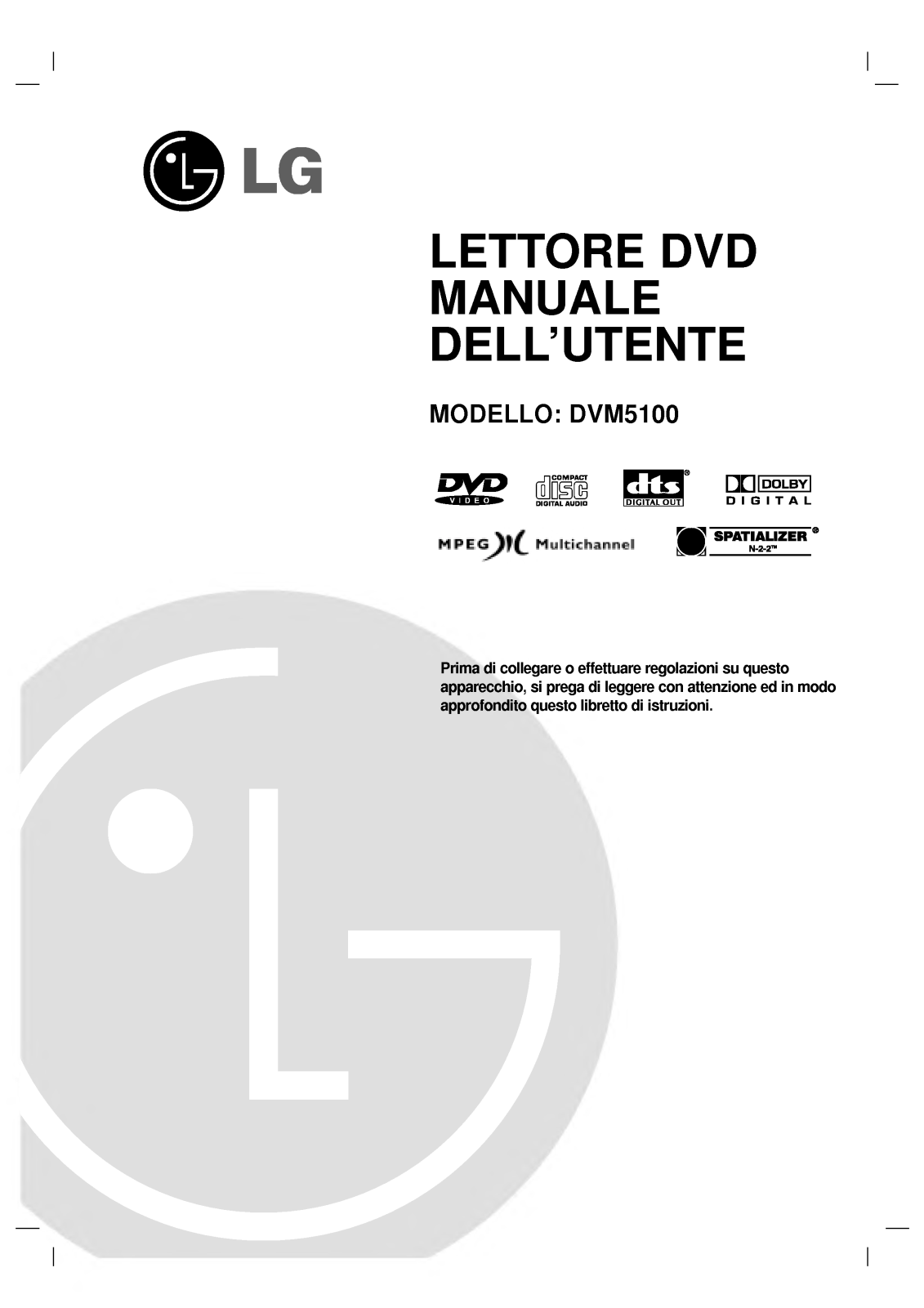 Lg DVM5100 User Manual