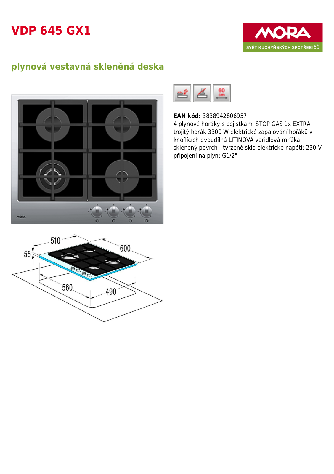 Mora VDP 645 GX1 User Manual