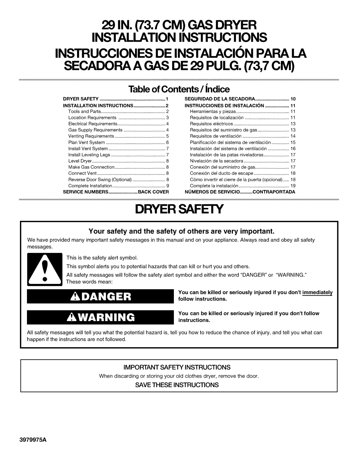 Kenmore 11072202101, 11072512101, 11072514101, 11072602101, 11072612101 Installation Guide - ManualMachine.com