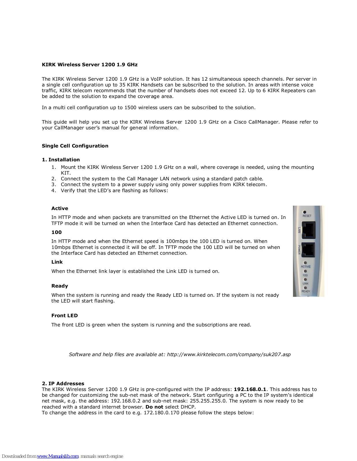 Kirk 1200 User Manual - ManualMachine.com