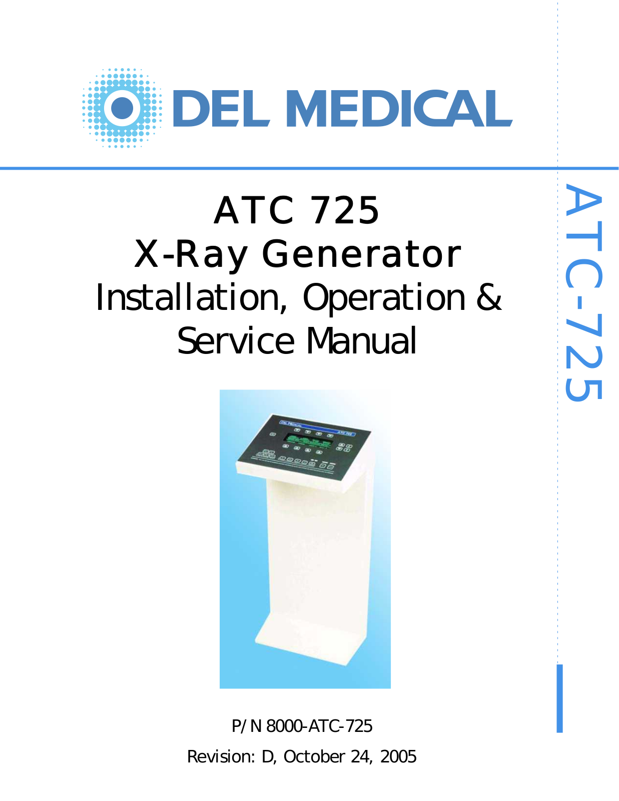 Del Medical ATC 725 User and service manual