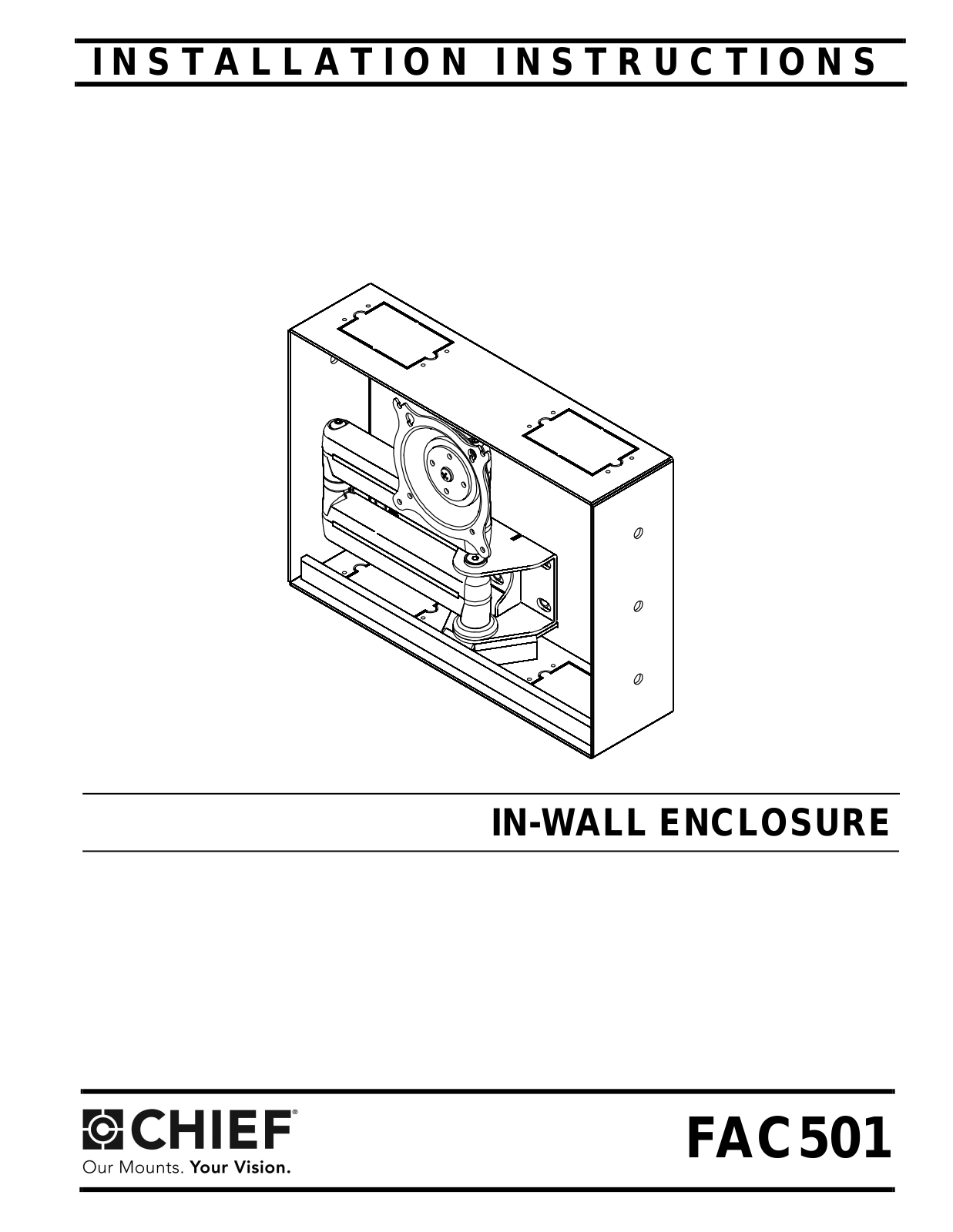 CHIEF FAC501 User Manual