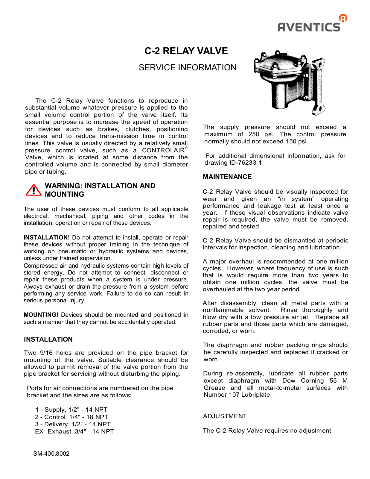Aventics C-2 Service Information - ManualMachine.com