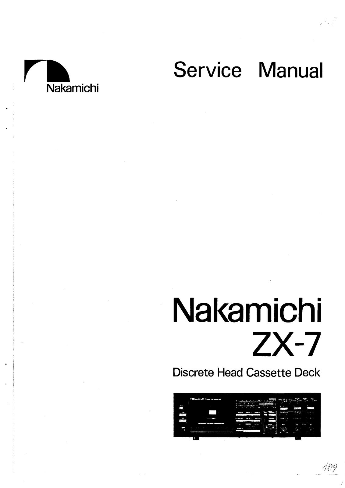 Nakamichi ZX-7 User Manual