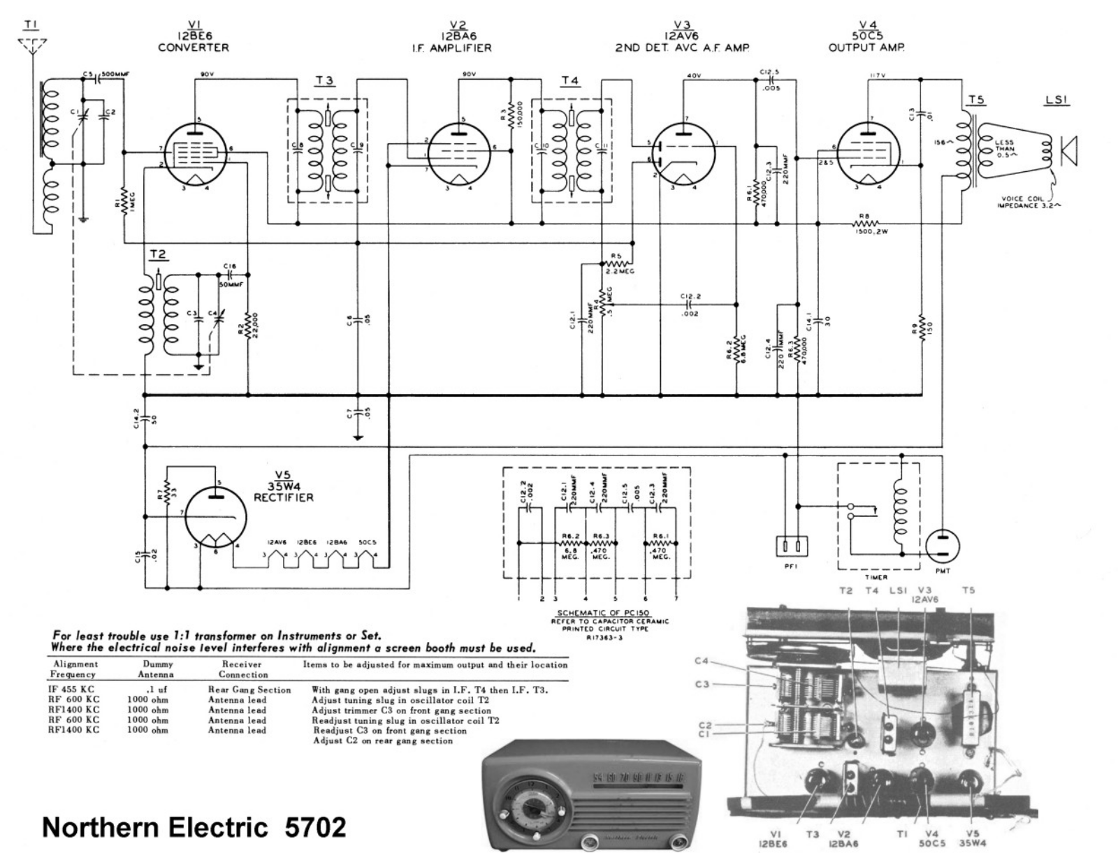 Northern Electric 5702 schematic - ManualMachine.com