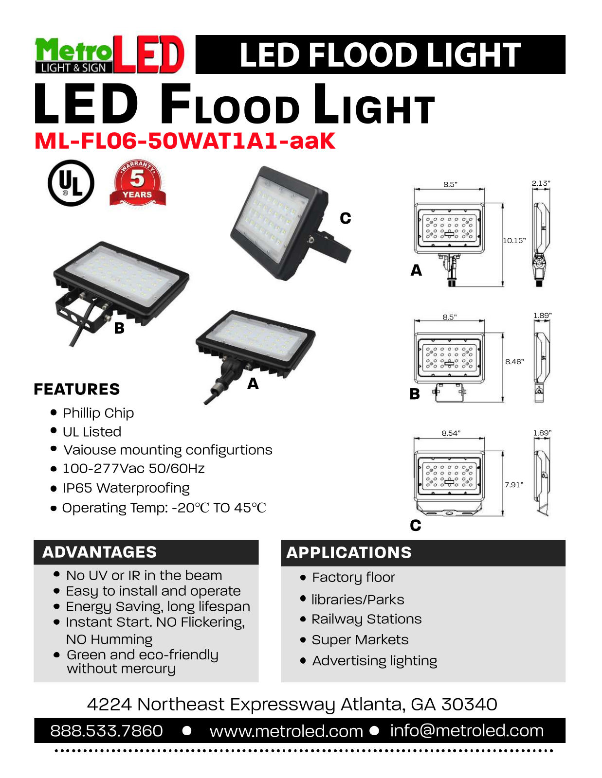 Metroled BCXZ1023 Specifications - ManualMachine.com
