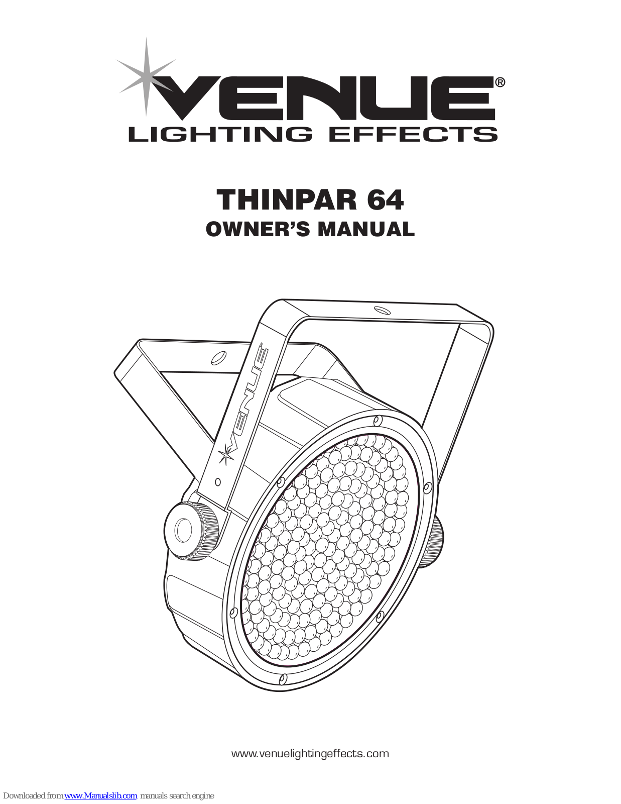 Venue thinpar 64, Thinpar 38 Owner's Manual