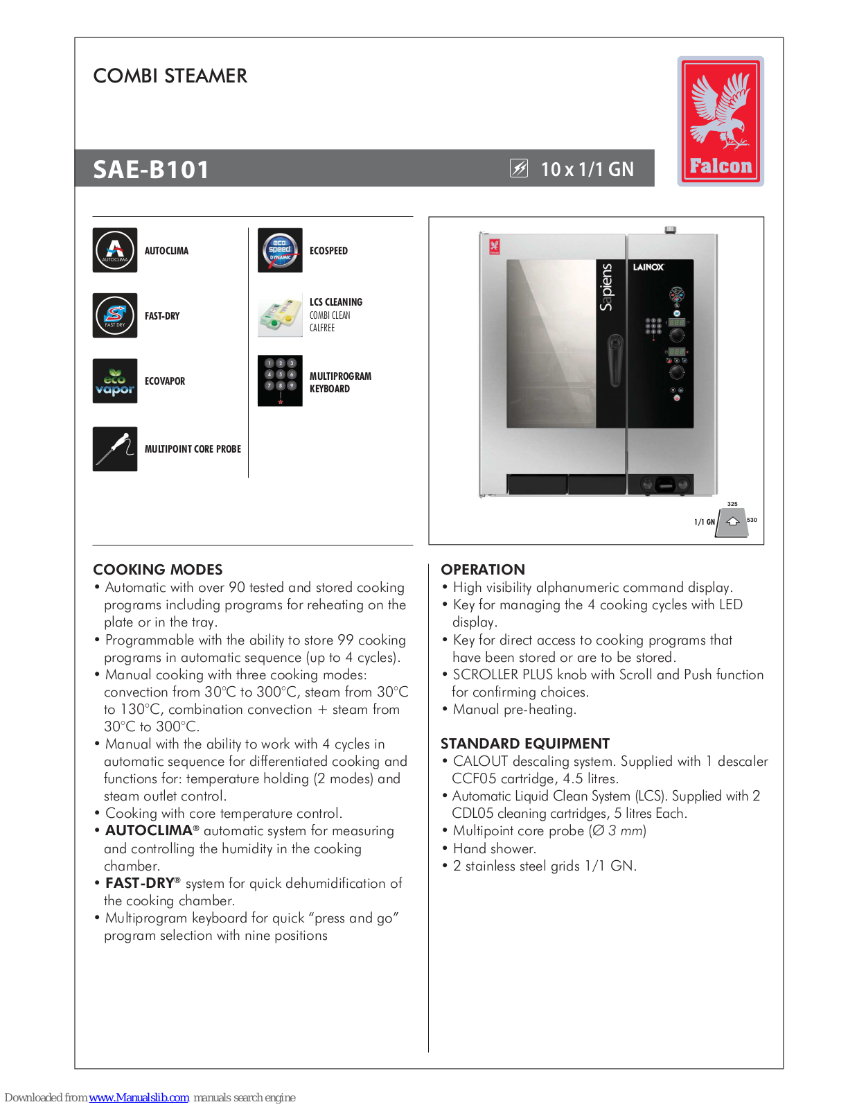 Falcon SAE-B101 User Manual