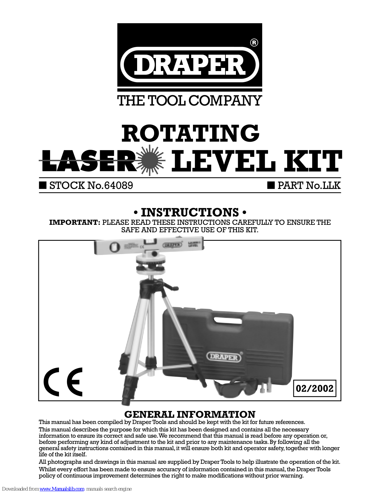 Draper LLK, 64089 Instructions Manual - ManualMachine.com