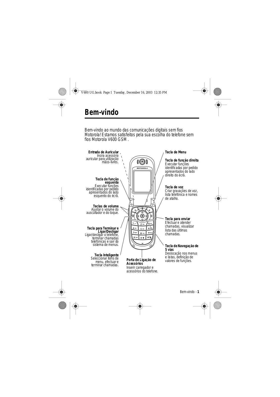 Motorola V600 User Manual